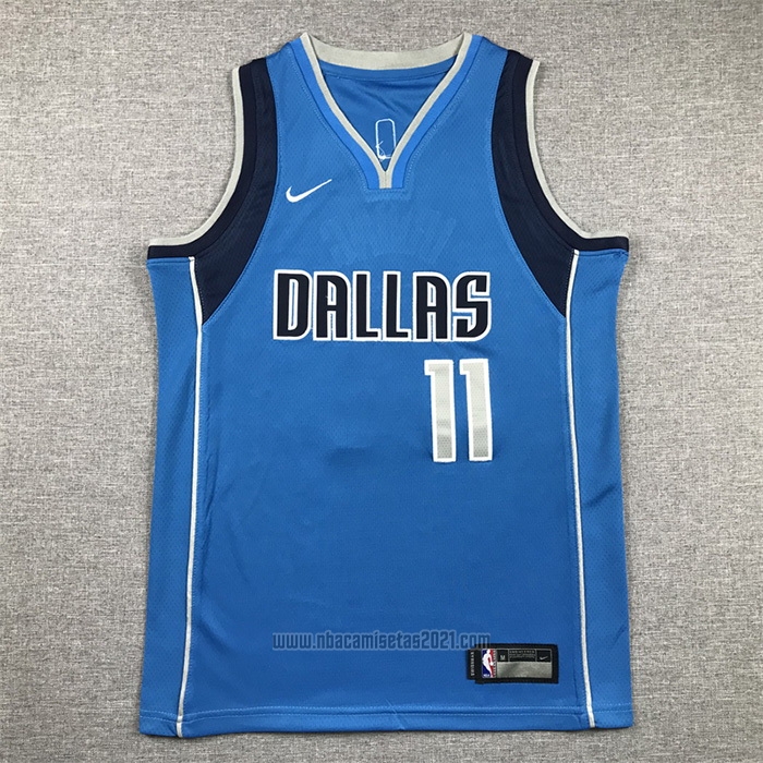 Camiseta Nino Dallas Mavericks Kyrie Irving #11 Icon 2022-23 Azul